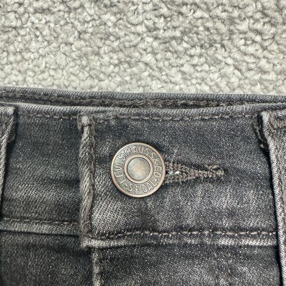 Levi's 311 Shaping Skinny Denim Jeans Womens 27x30 Black Mid Rise Casual Stretch - Picture 3 of 16